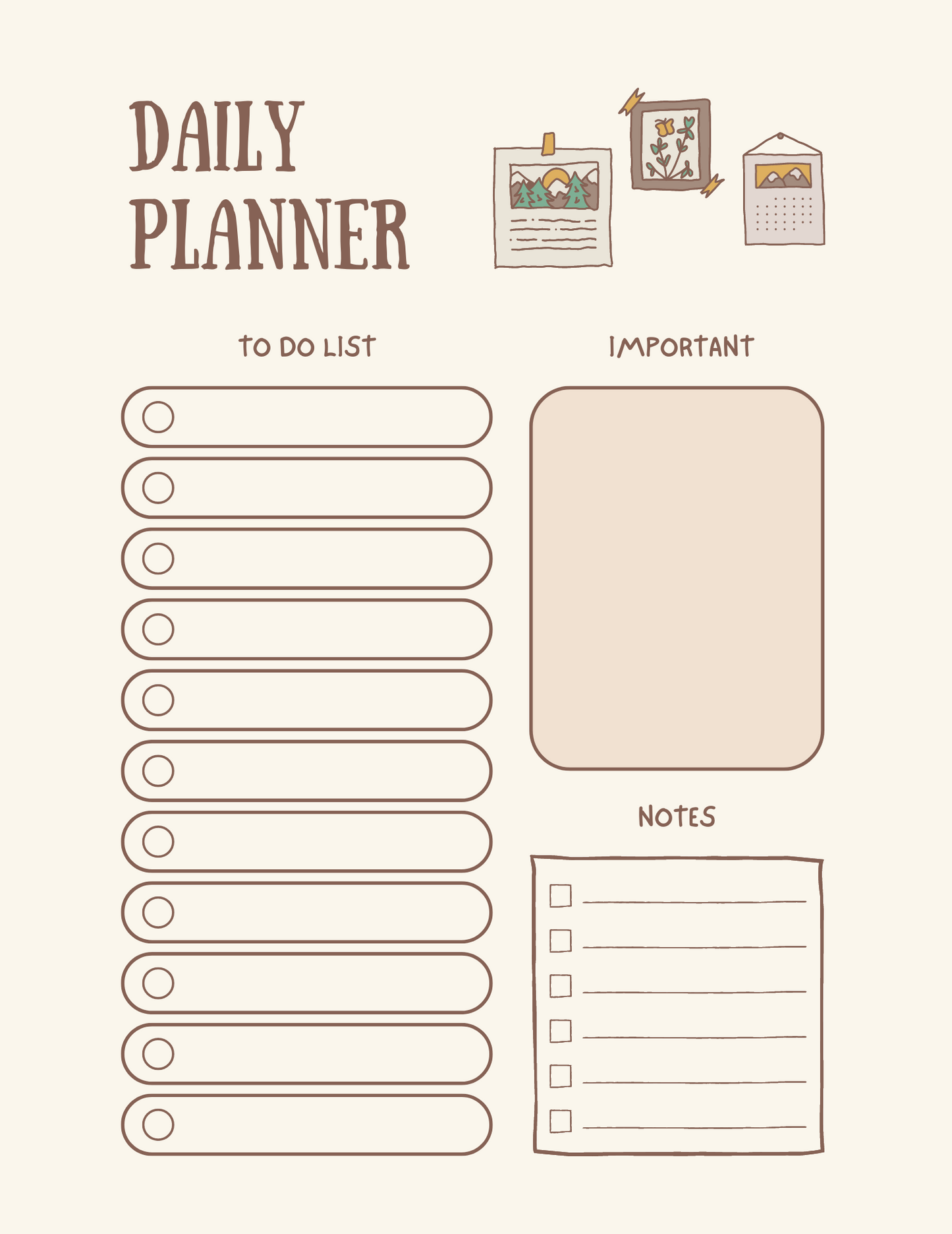 Daily Focus 2025 Digital Planner: Stay Organized Every Day