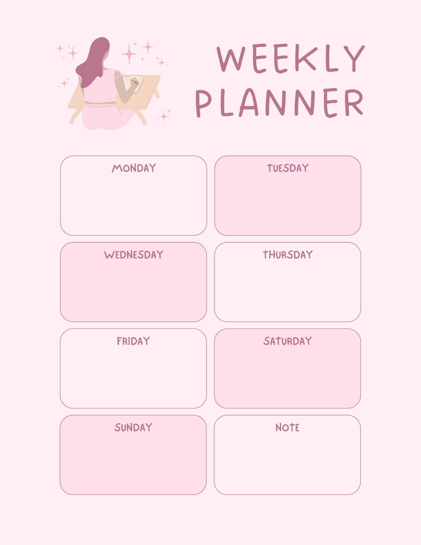 Pretty in Pink 2025 Digital Planner: Organize Your Life in Style