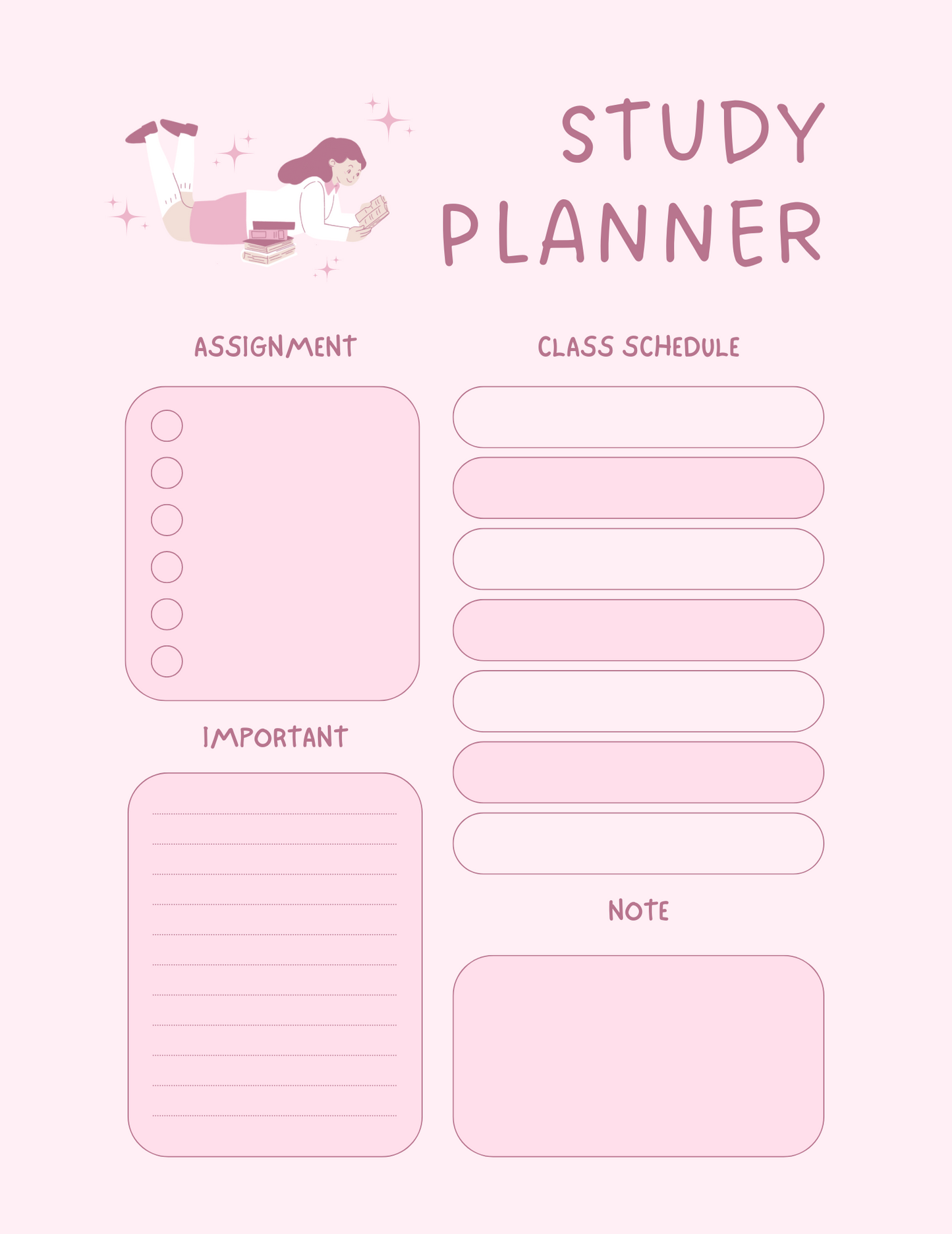 Pretty in Pink 2025 Digital Planner: Organize Your Life in Style