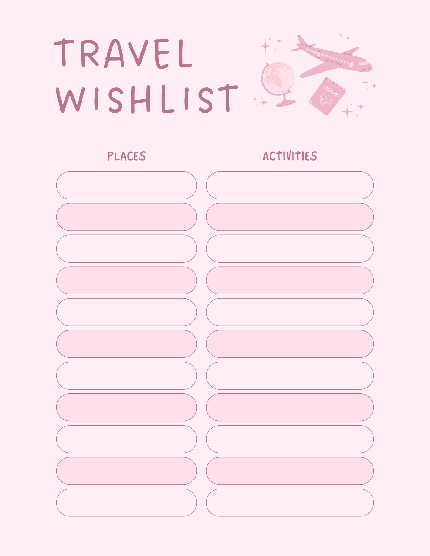 Pretty in Pink 2025 Digital Planner: Organize Your Life in Style